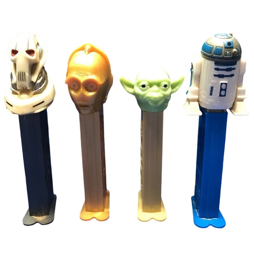 Pez despensers Star Wars Clone Wars General Grevious Yoda R2D2 C3PO loose Disney